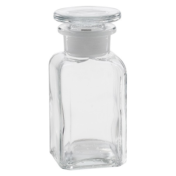 vervolgens Symptomen doos Vierkant-apothekersfles 100 ml wijde hals helder glas online bestellen!