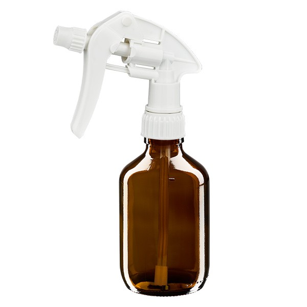 200ml medicijnfles bruin met handverstuiver