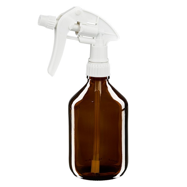 300ml medicijnfles bruin met handverstuiver