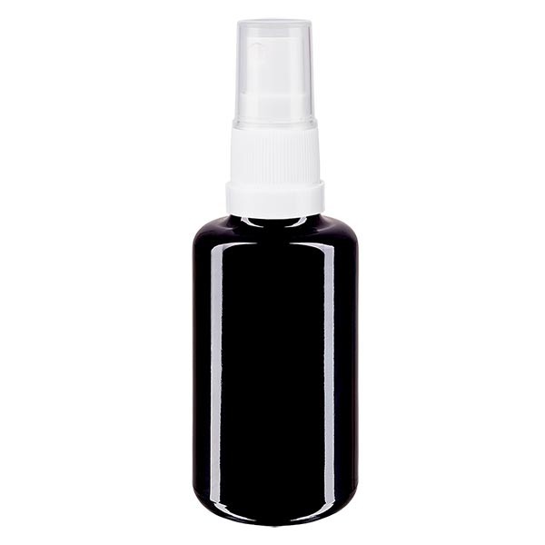 Flacon pharmaceutique brun 30 ml + pipette noire à système d'inviolabilité, bouteilles AMBRÉES, Flacons à pipette, Verre