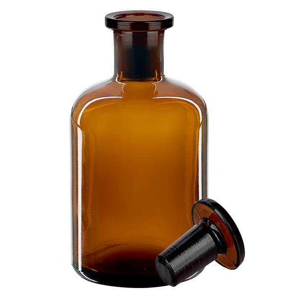 Apothekersfles 100 ml nauwe hals bruin glas - nu online