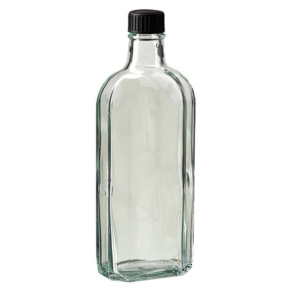 Bouteille d'eau ronde 1000 ml en verre violet, DIN PP28